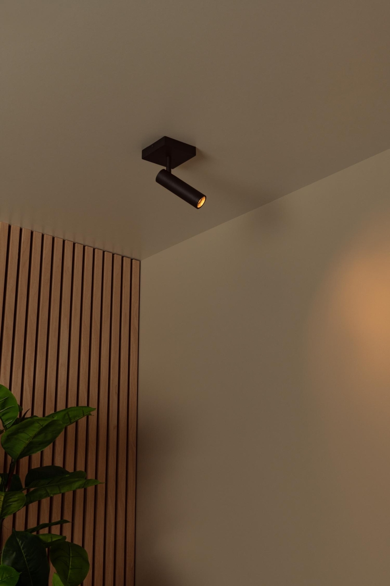 Lucide GRADO - Stropné bodové svietidlo - 1xGU10 (MR11) - Čierne